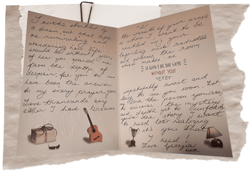 Georgia's handwritten poem