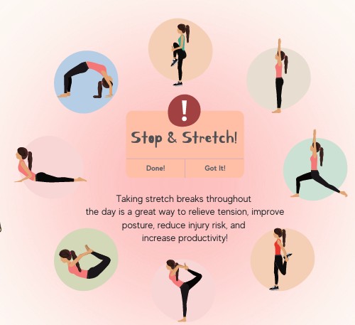 Stop and Stretch exercises