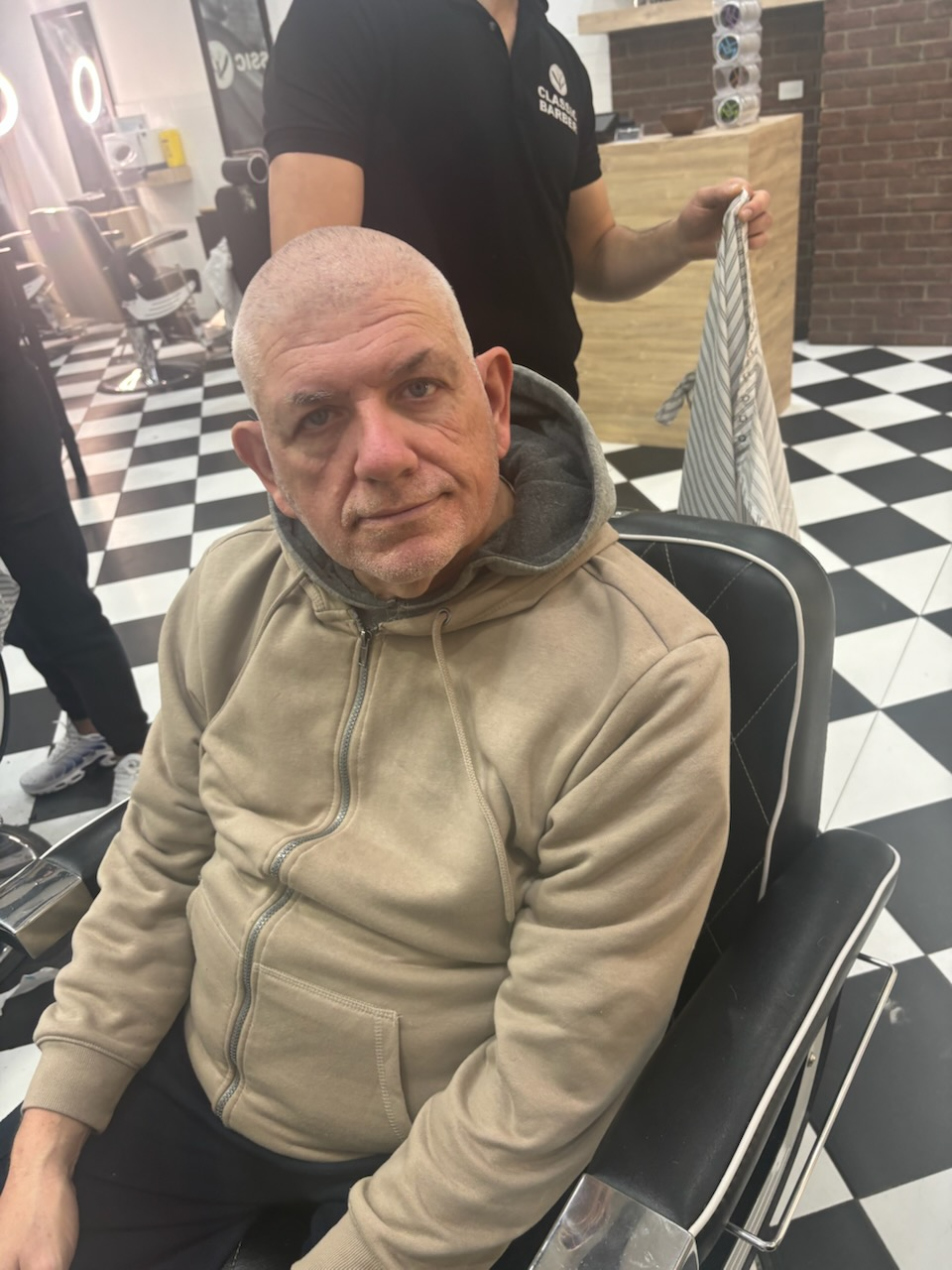 Graeme at barber