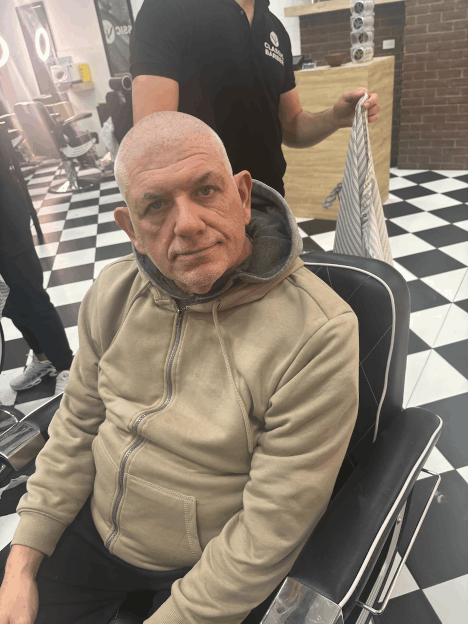 Graeme at barber